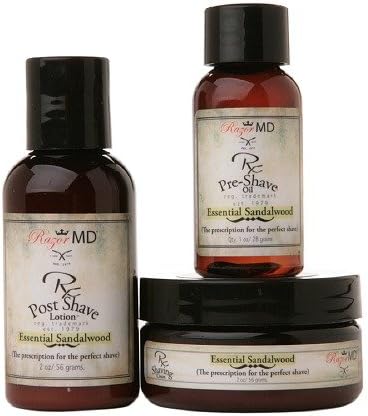 Razor MDEssential Sandalwood Travel Trio Kit