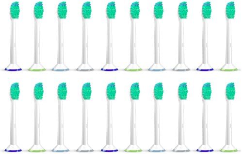 ORAX Sonicare replacement heads compatible with Philips Sonicare 20 pcs.– 4 Sonicare toothbrush heads per pack