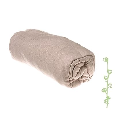 Easy dort Drap Housse Coton Bio pour lit 90x190/90x200 Noisette