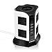 Price comparison product image Extension Lead SAFEMORE 8 Way Outlets Surge Protected Socket with 4 USB Ports(5V/2.1A) Power Strips Tower Extension with Overload Protectors 2M Extension Cable - White