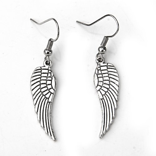 Preisvergleich Produktbild Gleader Engelsfluegel Ohrhaenger Ohrschmuck Haenger Tibet Silber TOP