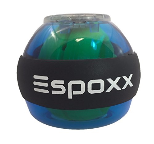 Espoxx wrist ball rotierender Hand und Armtrainer mit elektronischem Counter und leuchtenden LEDs batterielos Gyroskop trainiert die Muskulatur