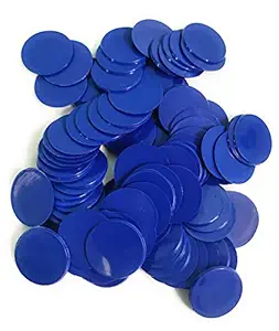 90 Degree 100 Pcs, Plastic Playing Cards Coins Poker Chips / Plain Token Coins / Art and Craft DIY Project, Round, 3 cm Dia, Multicolour