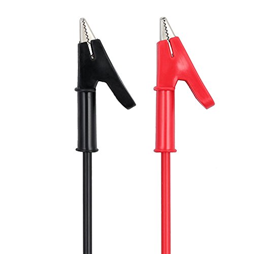 Multimeter Messleitungen Test Leads 1 Paar 15A 3.3Ft Bananenstecker zu Krokodilklemme Testkabel Test Kabel Sonde für Multimeter 1M 4mm Heavy Duty Multimeter Leads - 4