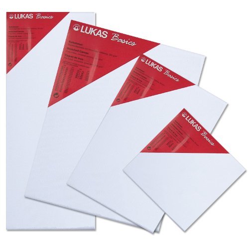 Lukas® Basics Keilrahmen - 20x20 cm - 16 mm Leistenstärke - hochwertige Leinwand aus 100% Baumwolle