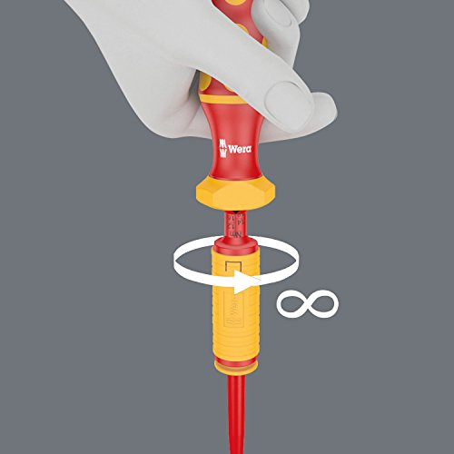 Wera Kraftform Kompakt VDE Torque, VDE-isolierter Bit-Handhalter mit Wechselklingen-Sortiment, 1,2 – 3,0 Nm, 15-teilig, 05059291001 - 7