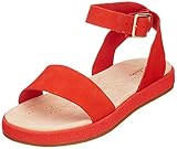 boss orange schuhe herren sneaker Dornschließe Clarks Damen Botanic Ivy Riemchensandalen, (Orange Nubuck), 40 EU