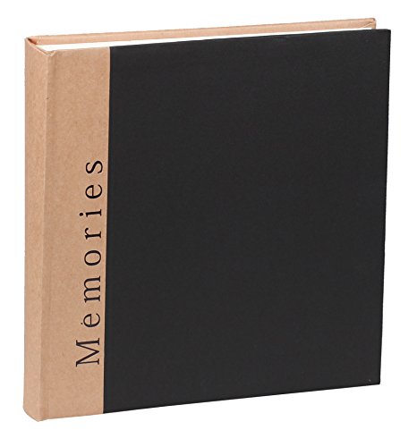 Memories Fotoalbum in 30x30 cm 100 weiße Seiten Jumbo Foto Album Buchalbum: Farbe: Schwarz
