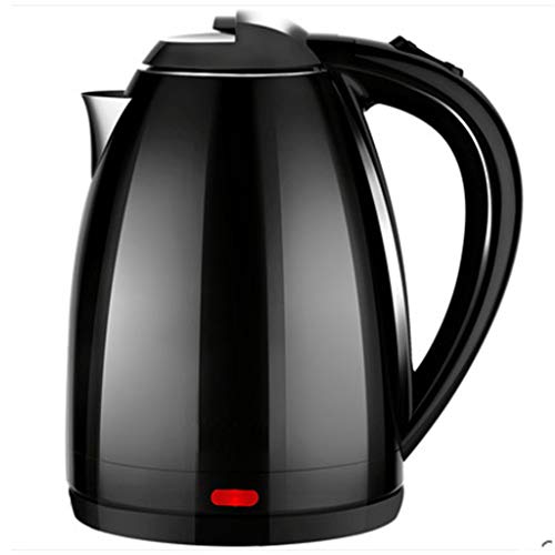 Acier Inoxydable Acier lectrique Bouilloire Chaudire  Eau Chaude Instantane Bouilloire Auto Power Off Rapide Chauffage Thire 1.8L EU US Plug,Black