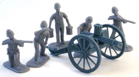 Northwest Frontier 1882-1885 British Royal Artillery (5) w/Gatling Gun 1/32 Armies in Plastic