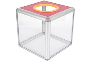 KAFENDA Acrylspendenbox, Wahlurne, empfohlene Box, transparente Aufbewahrungsbox 20 x 20 x 20 cm