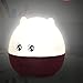 Novo(TM) 3 in 1 Lovely Pig Shape Baby and Children Star Rotating Projector Night Light With Speaker (Pink)