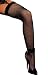 Produktbild Shirley of Hollywood Nr. 90015 One Size Schwarz Fishnet Spitze Top Oberschenkel hohe Strümpfe