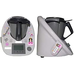 Lot d'autocollants pour enfant Thermomix + Cookkey TM 5 Princesse