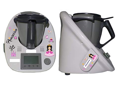 Lot d'autocollants pour enfant Thermomix + Cookkey TM 5 Princesse