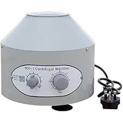ECO-WORTHY Machine centrifuge électrique de minuterie de pratique de laboratoire de centrifugeuse de 220V 4000rpm