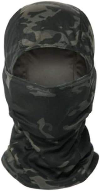 QMFIVE Tactical Airsoft al Aire Libre Ninja Hood Kryptek Camuflaje Flexible Máscara Protectora de Cara Completa