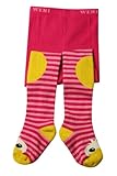 Weri Spezials Baby-Unisex ABS Terry Sole Anti Non Slip Duckling Tights Pink