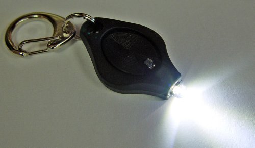 Micro II Key Ring w/Schalter, Weiß LED Licht Gruppenbeleuchtung - 2