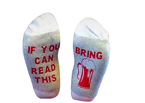 Hangaga Chope de bière Gris Clair si Vous Pouvez Chaussettes