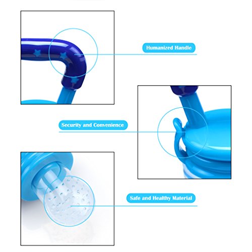 Edealing New Nipple Fresh Food Milk Nibbler Feeder Feeding-Tool Sichere Baby & Supplies Spielzeug Packung mit 3 - 4