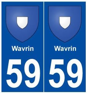 59 wavrin Self-Adhesive Stickers City Plate