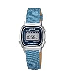 Casio Damen Digital Leder Armbanduhr LA670WL2A2