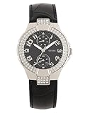 Guess Damen-Armbanduhr XS Analog Quarz Leder W11607L2