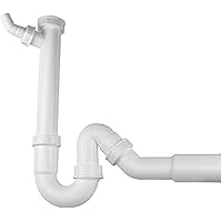 Blanco Siphon, Geruchsverschluss für die Küchenspüle, passend für alle BLANCO Spülen, mit Anschluss für Spülmaschine…