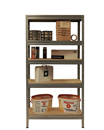 LC Regal Haushaltsregal 180x90x35 cm verzinkt 5 Böden - 3