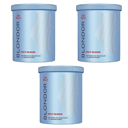 Wella Blondor Bleach Powder 800 g (Pack of 3)