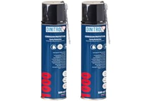 REJEL 2 x DINITROL 1000 CLEAR CAVITY WAX 500ml Aerosol