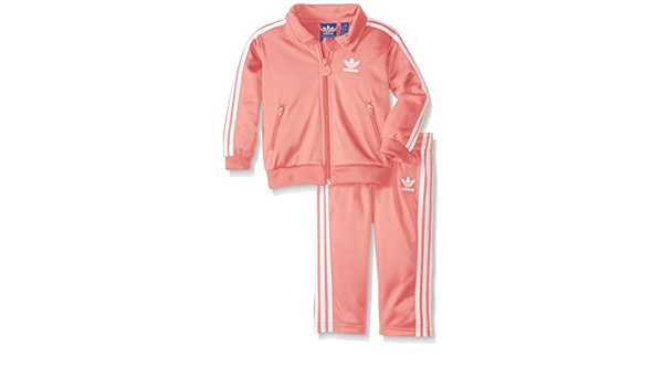 peach adidas suit