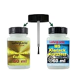 leicht zu verarbeiten Ludwig Lacke Lackstift Set Mercedes Brillantsilber Metallic 744M Bj.91-12