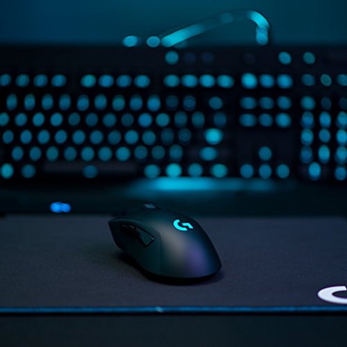 Logitech G703 - Rat  n inal  mbrico para gaming con sistema de carga inal  mbrica POWERPLAY compatible con LIGHTSPEED - paquete EU