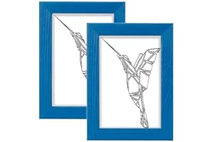 ‎POSTERGALERIA Postergaleria Bilderrahmen, Acryl, Blau, 18x24 cm