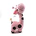 HuntGold 1X Soft Plush Giraffe Shape Baby Christmas Gift Infant Boy Girl Xmas Toy Doll(pink)