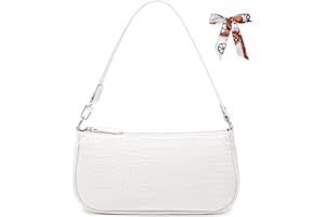 Aucuu Borsa a Spalla Donna, Borsa a Tracolla Spalla, Borsa a Tracolla da Donna in Pelle PU, Anni '90 Borsa Retrò Donna, Pochette Classica Borsa Ascellare, Borsello Hobo Messenger Crossbody Bag