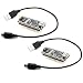 Produktbild AptoFun 2pcs Nano V3.0 mit Org.ATmega328P/ FT232RL Chip Development Board mit USB Kabel, kompatibel mit Arduino (2 Black)