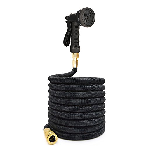 Tespresso Gartenschlauch Erweiterbar Bewässerung Stretch Schlauch mit 9 Funktion Spray-Düse Waschmaschine für Bewässerung Waschen Reinigung