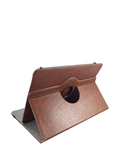 Echt Ledertasche Case für Lenovo ideapad MIIX 310-10ICR 10.1″ Tablet Schutz Hülle Etui + Touch Pen – 10.1 Zoll Leder Braun 360° - 5