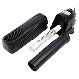 【Segura y efectiva】 La luz UV Bulit-in con carcasa protectora la hace completamente segura para sus peces y la habilita.