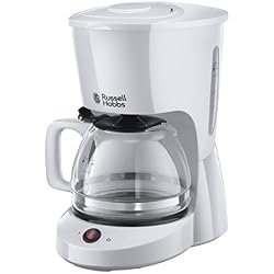 Russell Hobbs 22610-56 Machine à Café Cafetière Filtre 1,25L Texture, Grande Capacité - Blanc