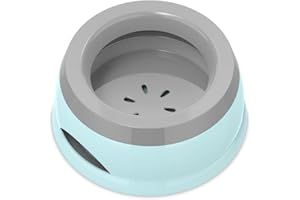 NOXYZA Ciotola Acqua Antigoccia per Cani e Gatti - Portatile, Rimovibile, in Plastica per Viaggi, Petace Ciotola Acqua Cane Antigoccia, Abbeveratoio design Staccabile