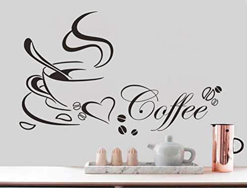 Lumanuby Wandtattoos Küche Kaffee Wandsticker Wandaufkleber Abnehmbare für Esszimmer Café Und Restaurant - 7