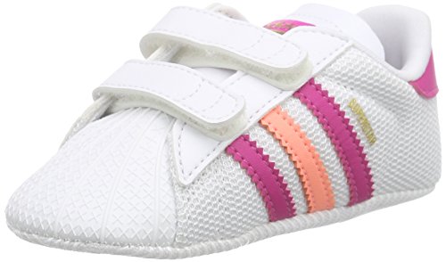 adidas Originals Unisex Baby Superstar Crib Krabbel-& Hausschuhe, Weiß