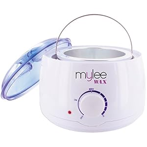 Mylee White Thermostatic Control Wax Heater & Mylee 450g Rose Soft Wax Kit New - Image 3