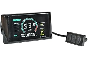 NISHZHU SW900 Color Screen LCD Display Control 24/36/48/60/72V Speedometer Wired Waterproof Plug Bicycle Accessories