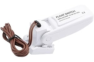 Mulcort 12 V 1100 GPH Pompe de cale automatique pour bateaux Interrupteur à flotteur Interrupteurs de cale Capteur de débit pour pompe à eau électrique