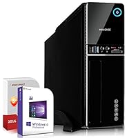 Mini PC Office / Multimedia inkl. Windows 10 Pro 64-Bit! - Quad-Core Intel Core i5-4460 4x 3,4GHz Turbo - 8GB DDR3 RAM - 1000GB HDD - Intel HD 4600 - 24-fach DVD Brenner - USB 3.0 - DVI - VGA - Computer mit 3 Jahren Garantie!